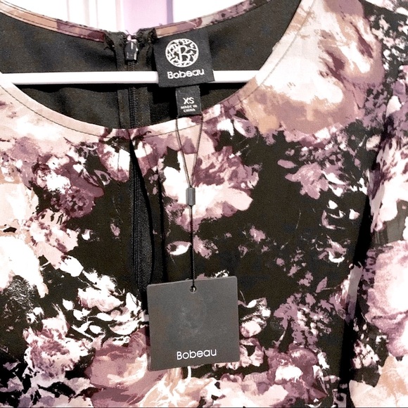 Floral Print Chiffon A-Line Dress - Picture 10 of 10